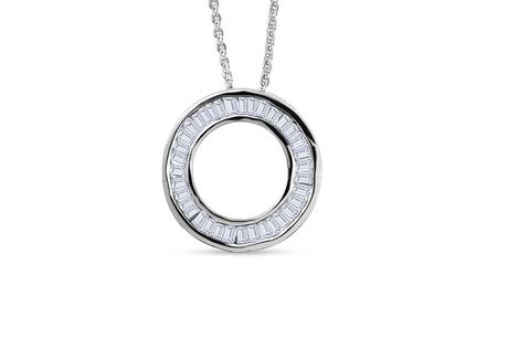 £249 instead of £449.99 for a natural diamond circle of life pendant necklace in white gold from Regency Gems LTD T/A Dubai Gems - save 45%
