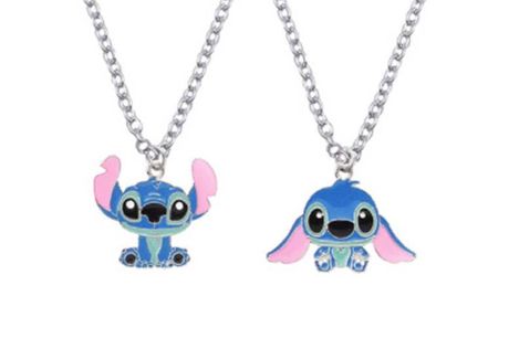 £4.99 instead of £39.99 for a Lilo & Stitch Blue Ohana Silver Necklace 