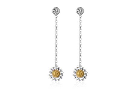 7.99 instead of 15.99 for a Daisy Drop Earrings w/ Crystals - save up to 50%