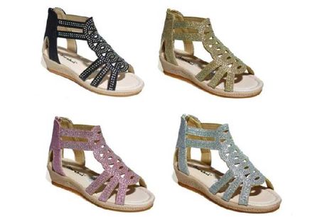 £15.99 instead of £20.99 for a Girl's Sparkl yNon Slip Flat Sandals - save up to 24%
