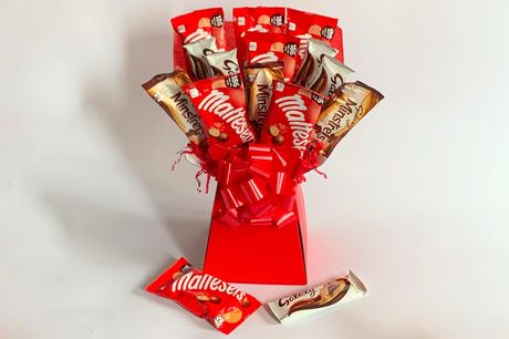£19.99 instead of £39.99 for a Galaxy & Maltesers chocolate bouquet from Flowers Delivery 4 U - tuck in and save 50%
