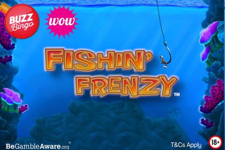 £5 for 100 Fishin' Frenzy scratch cards at Buzz online - save 50%
