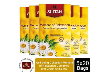 14.99 instead of 29.99 for a Sultan Tea 20 Tea Bags, 5 Pack - save up to 50%