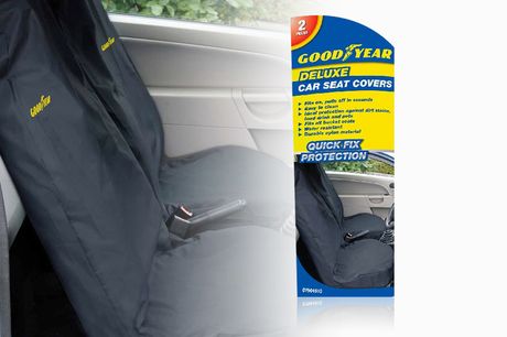 £13.99 instead of £49.99 for a pair of Goodyear waterproof car seat covers from Vivo Mounts - save 72%