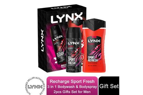 £7 instead of £14 for a Lynx Recharge Sport Fresh 3 in 1 Giftset - save up to 50%