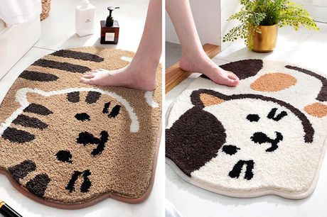 £14.99 instead of £39.99 for a cute cat microfiber bath mat from Shop In Store - save 63%