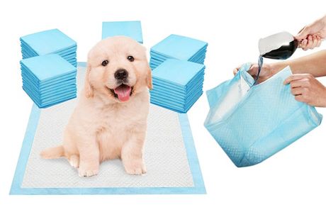 £9.99 instead of £19.99 for 50 Heavy Duty Puppy Training Pads, £19.99 for 100 from Chimp-Online - save up to 50%