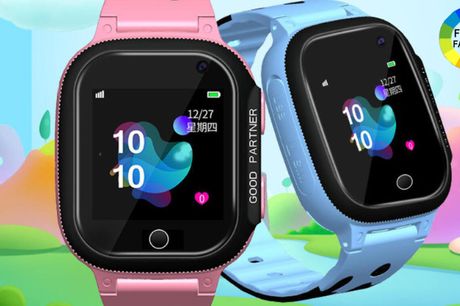 GPS-smartwatch til børn med touchskærm - blå eller lyserød!