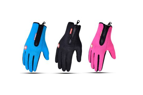 Praktiske handsker. Hold dine hænder varme med vind- og vandafvisende handsker med touch-funktion på fingerspidserne. Fås i flere farver.