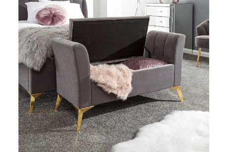 £159.99 instead of £334.99 for a Pettine Velvet Ottoman Storage Bench - save up to 52%