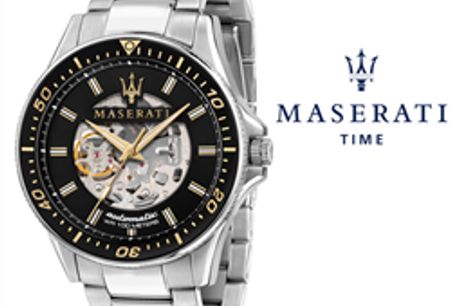 Relógio Maserati® Sfida Automático Black STF R8823140002 por 240.90€ PORTES INCLUÍDOS