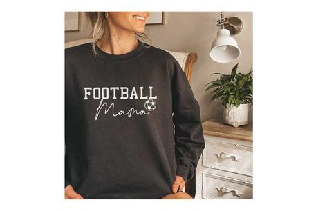 £19.99 instead of £24.99 for a Football Mama Black Sweatshirt - save up to 20%