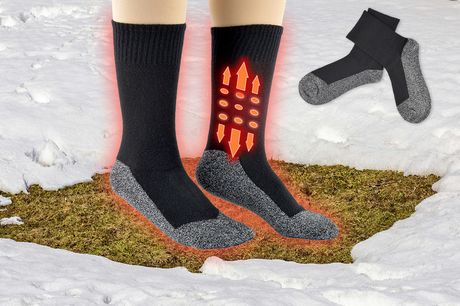 £6.99 instead of £29.99 for a one pair of thick winter self-heating socks, £11.99 for three pairs, or £16.99 for five pairs from Supertrendinuk – save up to 77% 
