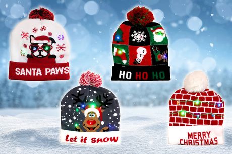 From £9.99 instead of £14.99 for a Christmas light up beanie, £14.99 for two or £24.99 for four from Bellap - save up to 33%