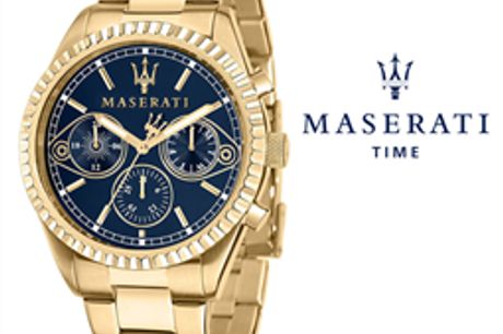 Relógio Maserati® Competizione Gold Blue STF R8853100026 por 230.87€ PORTES INCLUÍDOS