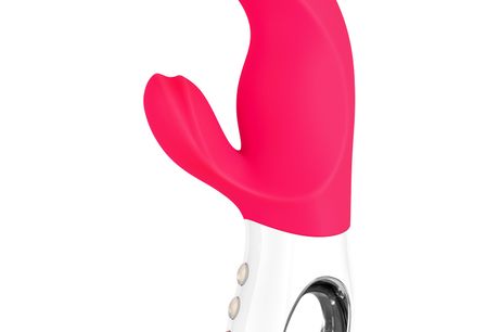 Fun Factory Miss Bi Dobbelt Vibrator - Rose. Miss Bi er en yderst effektiv dobbelt vibrator fra tyske Fun Factory, der med sine kraftige vibrationer stimulerer dig til maksimal nydelse. Vibratoren forkæler dig både indvendigt med sin lækkert udformede dil