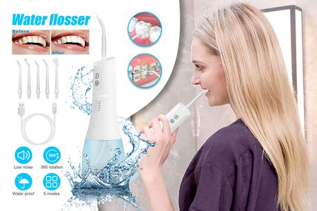 £14.99 instead of £69.99 for an Alivio cordless oral water flosser from Hirix International Ltd - save 79%