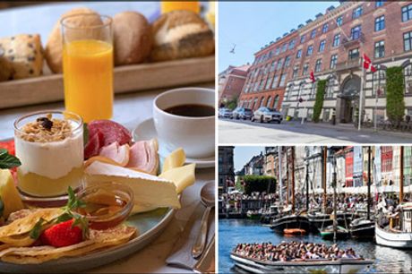  Lækkert hotel i København - 1 overnatning med morgenmadsbuffet for 2 personer med kaffe og kage. Værdi kr. 1365,- 