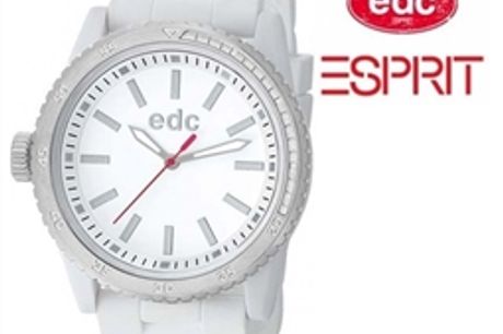 Relógio EDC by Esprit® Rubber Starlet Pure White | Silver | 3ATM por 25.61€ PORTES INCLUÍDOS