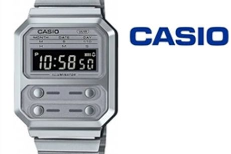 Relógio Casio®A100WE-7BEF por 69.96€ PORTES INCLUÍDOS