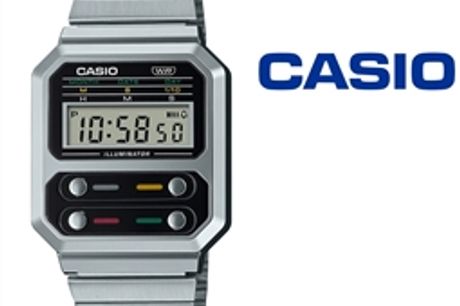 Relógio Casio® A100WE-1AEF por 69.96€ PORTES INCLUÍDOS
