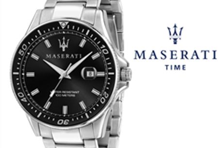 Relógio Maserati® Sfida Silver Black STF R8853140002 por 188.10€ PORTES INCLUÍDOS