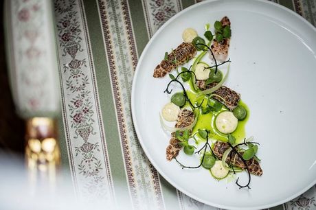 Kaløvig Badehotel: Gastro-ophold med 6-retters middag og vinmenu