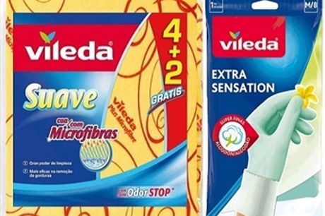 6 Panos Sauve com Microfibras da Vileda por 15€. OFERTA: Luvas Extra Sensation com Forro de Algodão da Vileda. ENVIO IMEDIATO. PORTES INCLUIDOS.