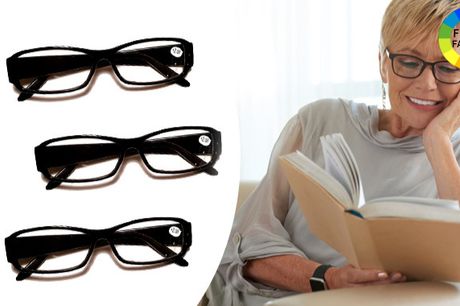 Læsebriller i stilfuldt design - 2 eller 4 par
