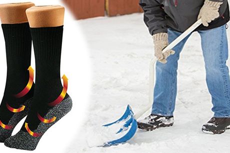 Slip for kolde fødder uanset vejret eller temperaturen, med et par behagelige og varmefordelende aluminiumsokker
