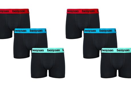6 par bambus boksershorts. Få 6 par silkebløde bambus-boksershorts med perfekt pasform og høj åndbarhed i lækker kvalitet i størrelse medium - XXL.