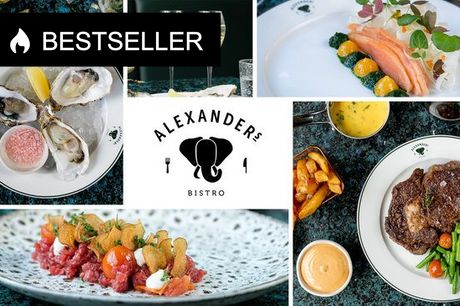 NYHED: Frit valg hos Alexanders Bistro. Halv pris i Carlsberg Byen på bl.a. ribeye, moules frites, oksetatar, østers, cocktails