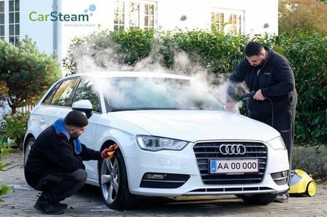 Carsteam rengør din bil derhjemme!. Sommerklar: Få en bil, der ser fabriksny ud (ind- og udvendigt)