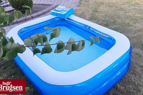 Stor og rektangulær pool. Gør sommeren lidt sjovere med en 450 liters pool til haven eller terrassen fra Dagli'Brugsen Hunderupparken.