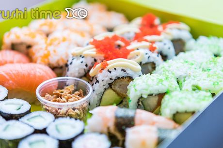  Sushibox (20, 32 of 64 stuks) voor afhaal bij Sushi Time 