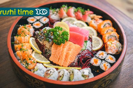  Sushibox (20, 32 of 64 stuks) bij Sushi Time voor afhaal 