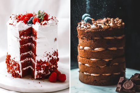  Red velvet cake of chocoladetaart om af te halen bij Birte's Bakery 