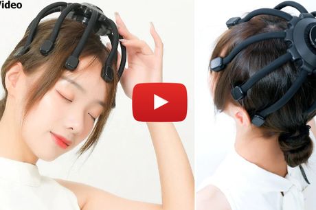 Elektrisk hovedmassager med Bluetooth-musik