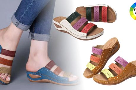 Komfortable farverige sandaler – et frisk pust til garderoben