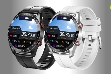 Smartwatch med pulsmåler i stilfuldt design