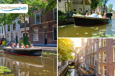 Vaartocht (8 personen) met Canal Hopper Delft 