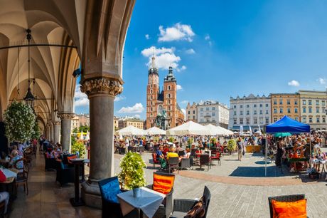 Krakow. Oplev denne polske kulturperle med 3 overnatninger på centralt hotel. Rejs fra BLL/CPH i maj-sep.