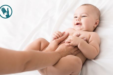  Babymassage(s) (60 min), evt. aan huis 