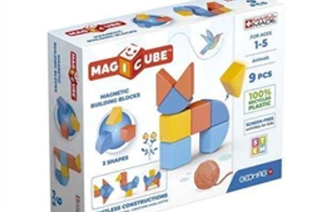 Jogo de Construção Geomag Magicube animais (9 Peças) por 42.90€ PORTES INCLUÍDOS