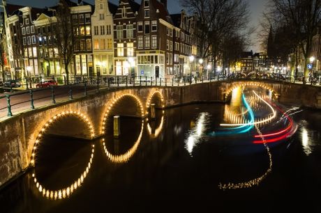Amsterdam Light Festival met een rondvaart door de grachten 