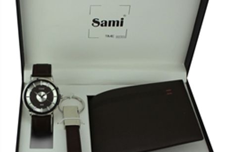Sami® Conjunto Relógio com Porta-Chaves e Carteira RSM-43803-3 por 30.95€ PORTES INCLUÍDOS