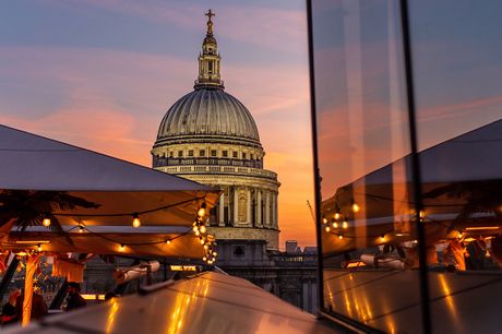 £58 -- Rooftop dining, views of St Paul's & bubbly in London