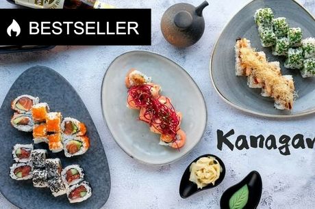 40 stk. Sushi fra Kanagawa. Anmelderdarling: Kokken har arbejdet på Michelin-stjernet restaurant