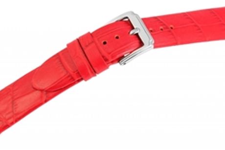 Bracelete para Relógio em Pele Genuína Vermelho 16 mm por 19.93€ PORTES INCLUÍDOS