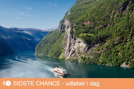Hurtigruten langs Norges kyst. Tag på verdens smukkeste 12-dages sørejse, og oplev skønne kystbyer og høje fjelde inkl. helpension. Rejs fra CPH i juni.